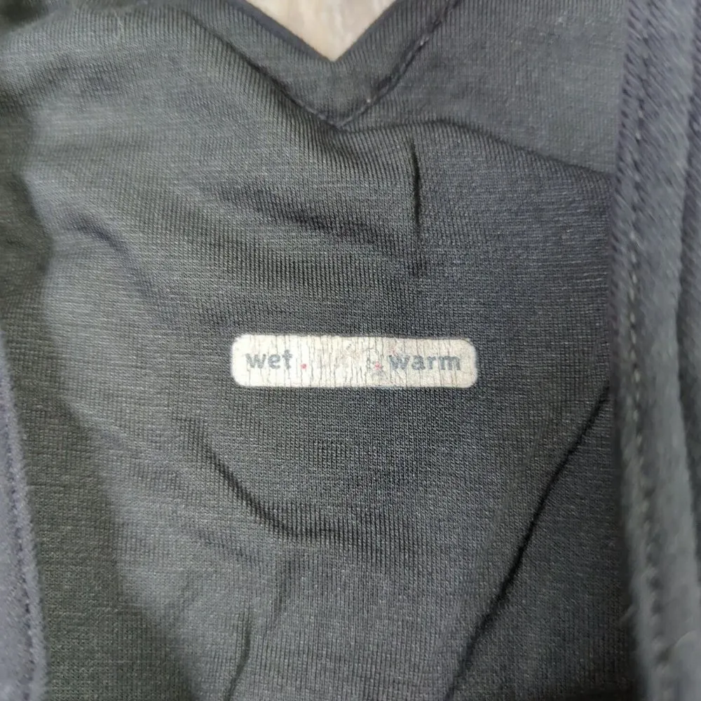 Lululemon Black V Neck Wet Dry Warm Wide Strap Activewear Pullover Tank 29" - Image 6