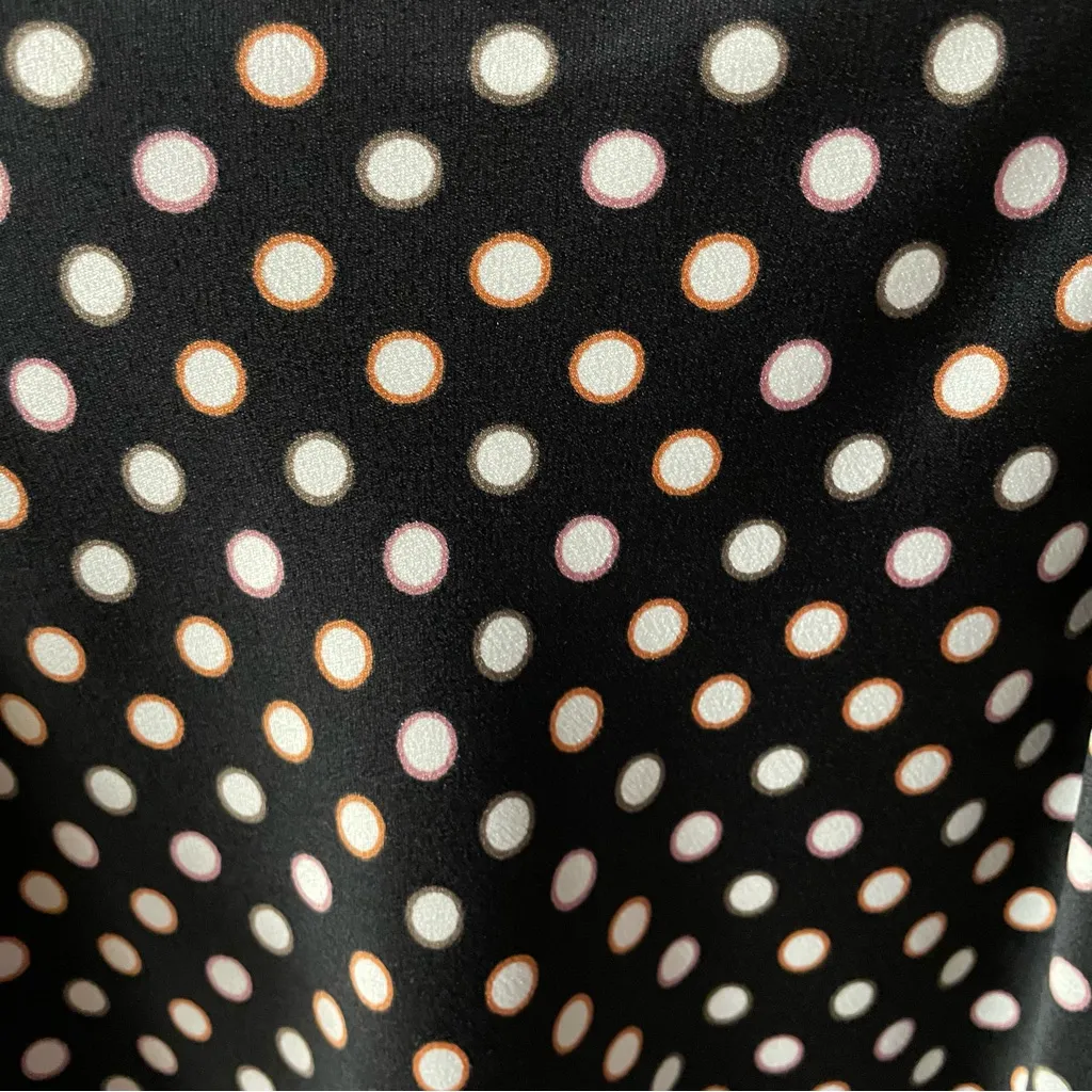 A New Day Black Polka Dot Slip Midi Dress EUC Size S - Image 11