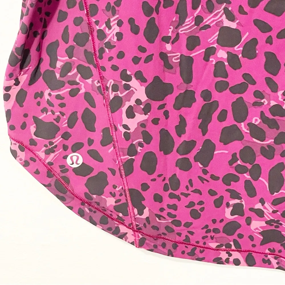 Lululemon Size 8 Purple Pink Leopard Animal Print Sculpt Tank Top Athletic - Image 3