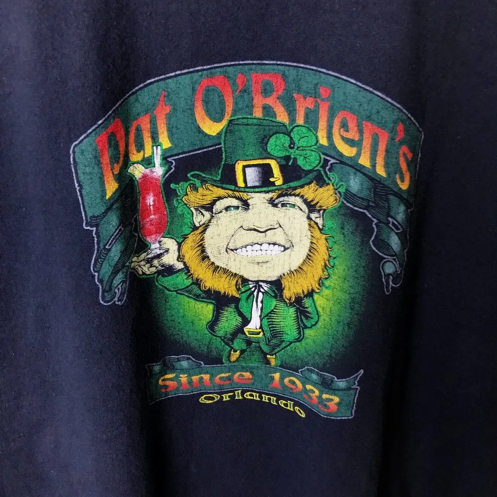 VINTAGE Pat O'Brien's T Shirt Nightclub Cocktail Bar Graphic Tee L - Image 6