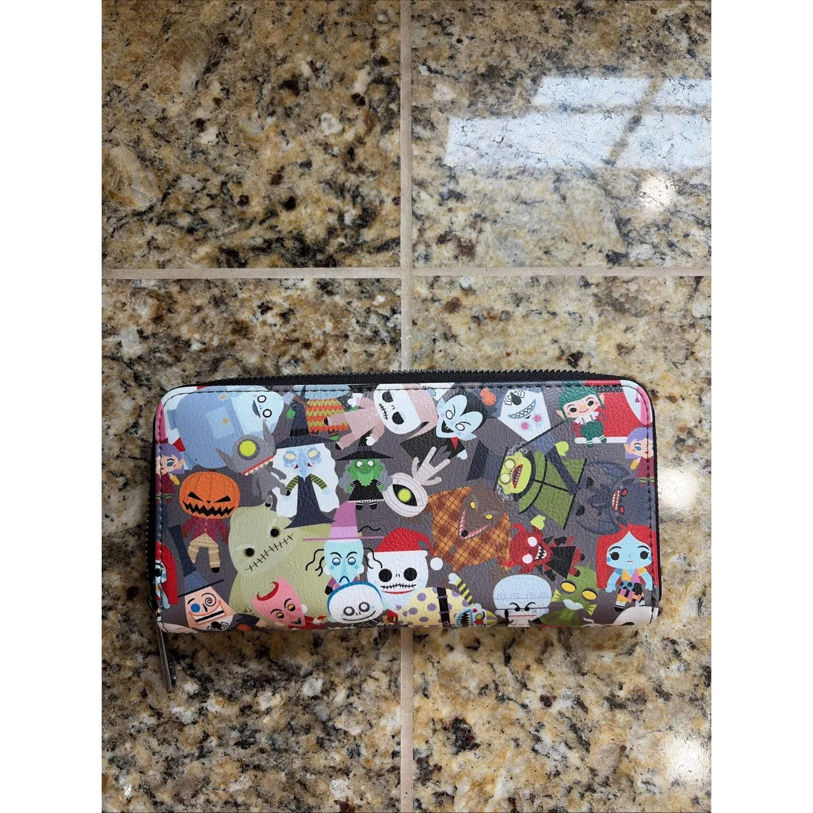 Loungefly Disney Tim Burton Nightmare Before Christmas Zip Around Card Wallet - Image 5