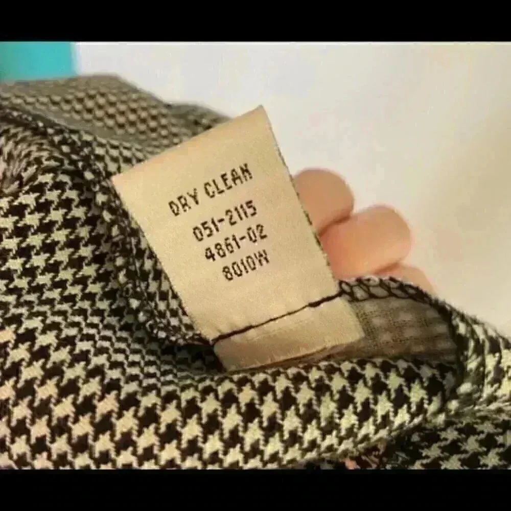 ⭐️ Beautiful Vintage long gingham high waisted button down skirt Black Size 6P - Image 8