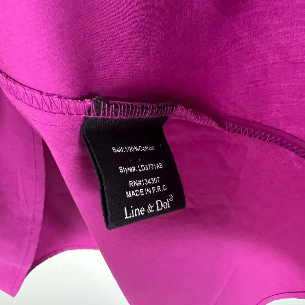 NWT Line & Dot Leon Criss Cross Off The Shoulder Purple Dress Size Small S NEW - Image 6