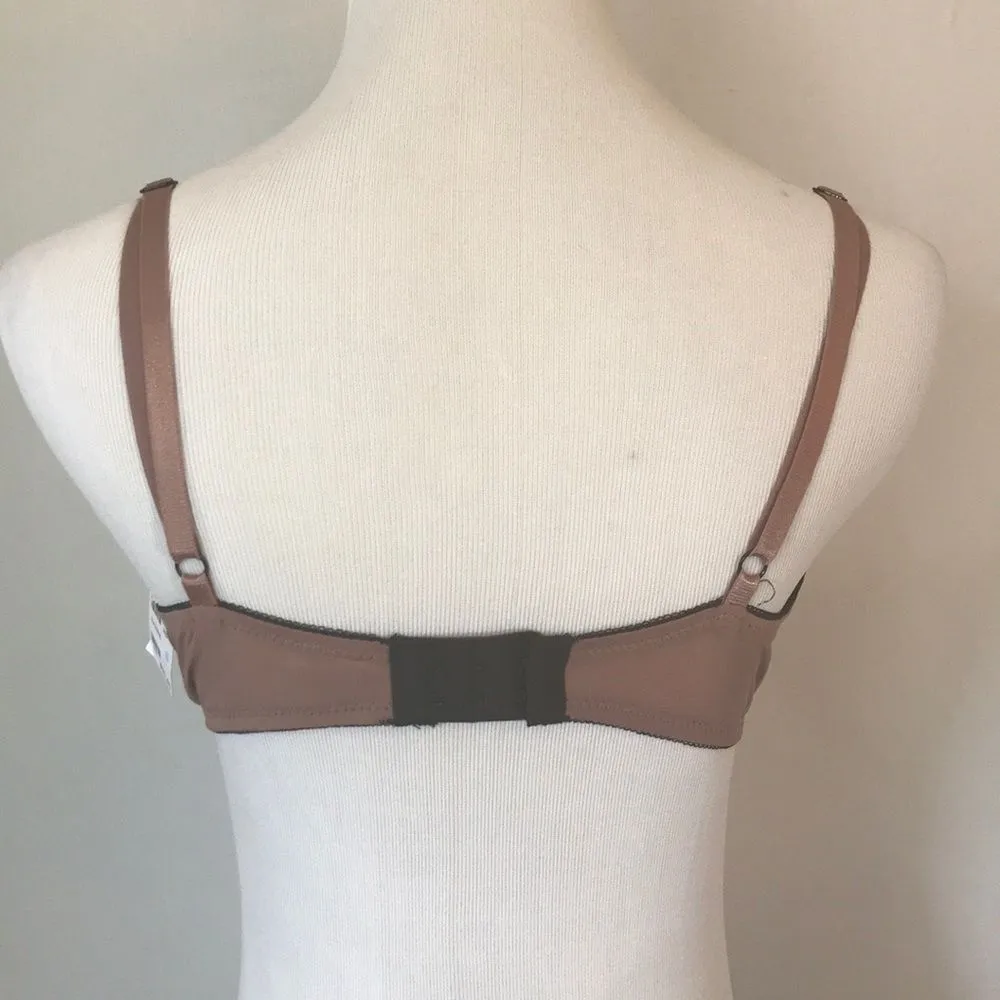 Fredericks of Hollywood Bra Mauve Black Lace Medium NWT - Image 4