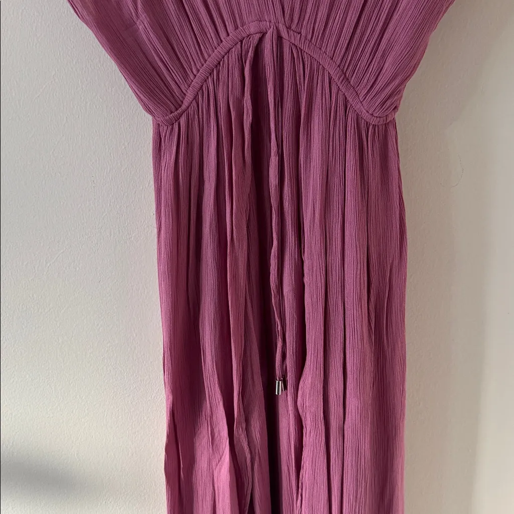 ELAN Wrap Maxi Cover-Up Dress in Sage, Size Small, $68 - Image 3