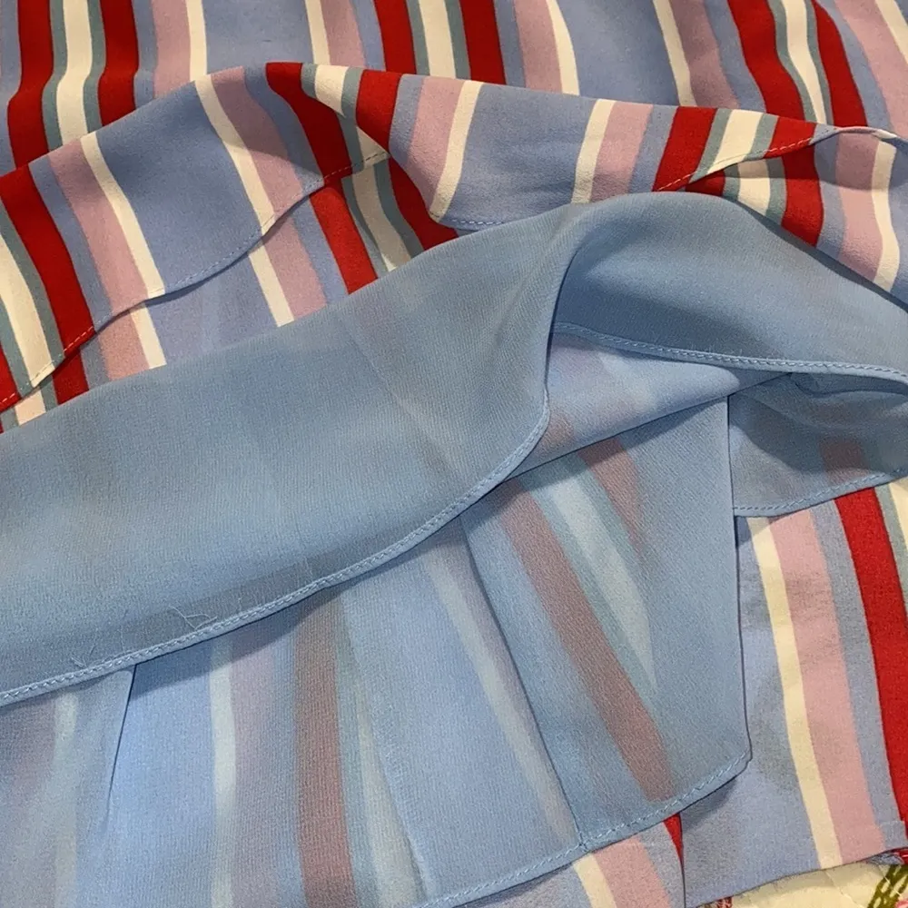 Buddy Love medium striped shift lined dress NWT Blue - Image 13