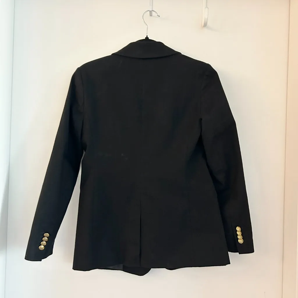 Banana Republic Women's Double Breasted Cadet Blazer in Black Size 4 - Image 8