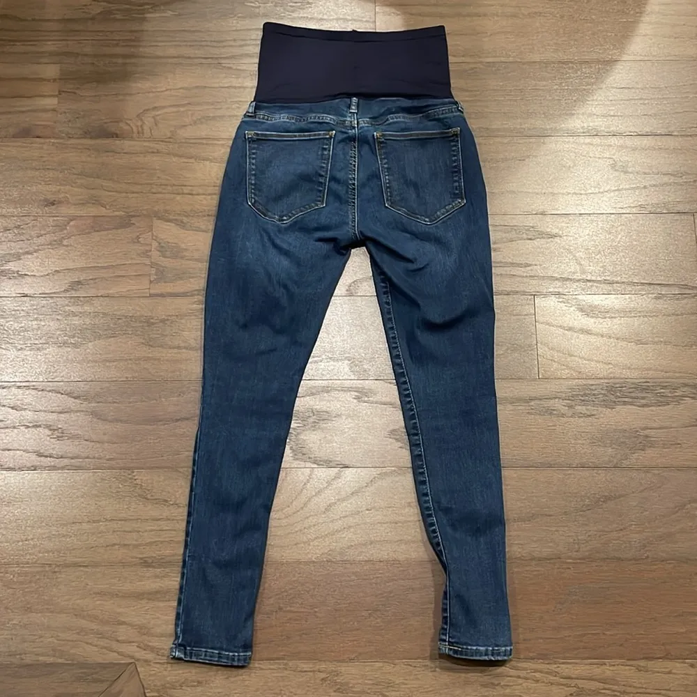 Maternity Medium Wash Denim Legging - Size 0 - Image 4