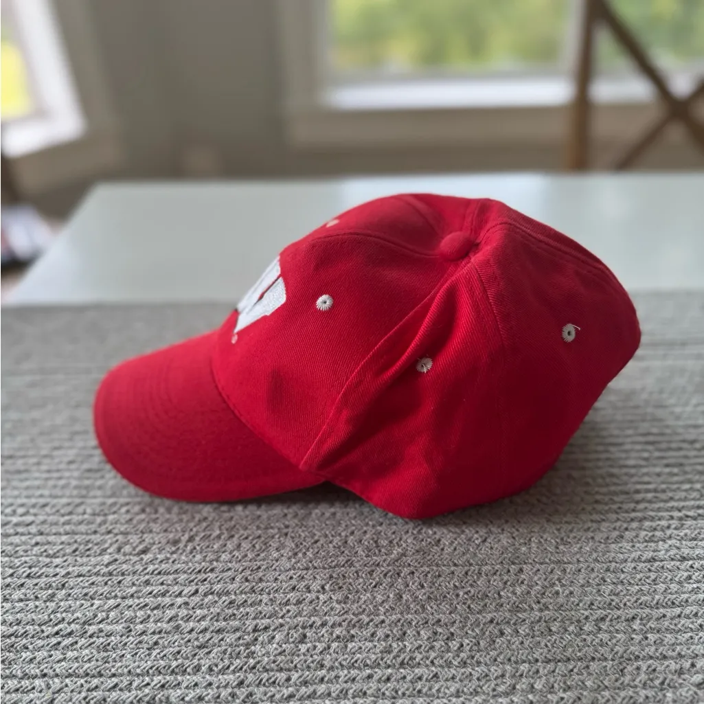 Wisconsin Badgers Red Baseball Hat Cap Adjustable Strap Back NCAA - Image 5