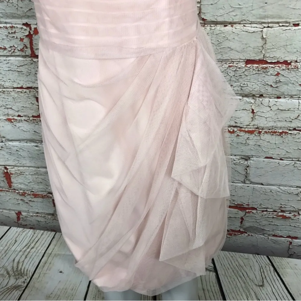 White by Vera Wang Dress Sleeveless Sz 16 Dance Party Prom Cocktail Formal Drape - Image 5