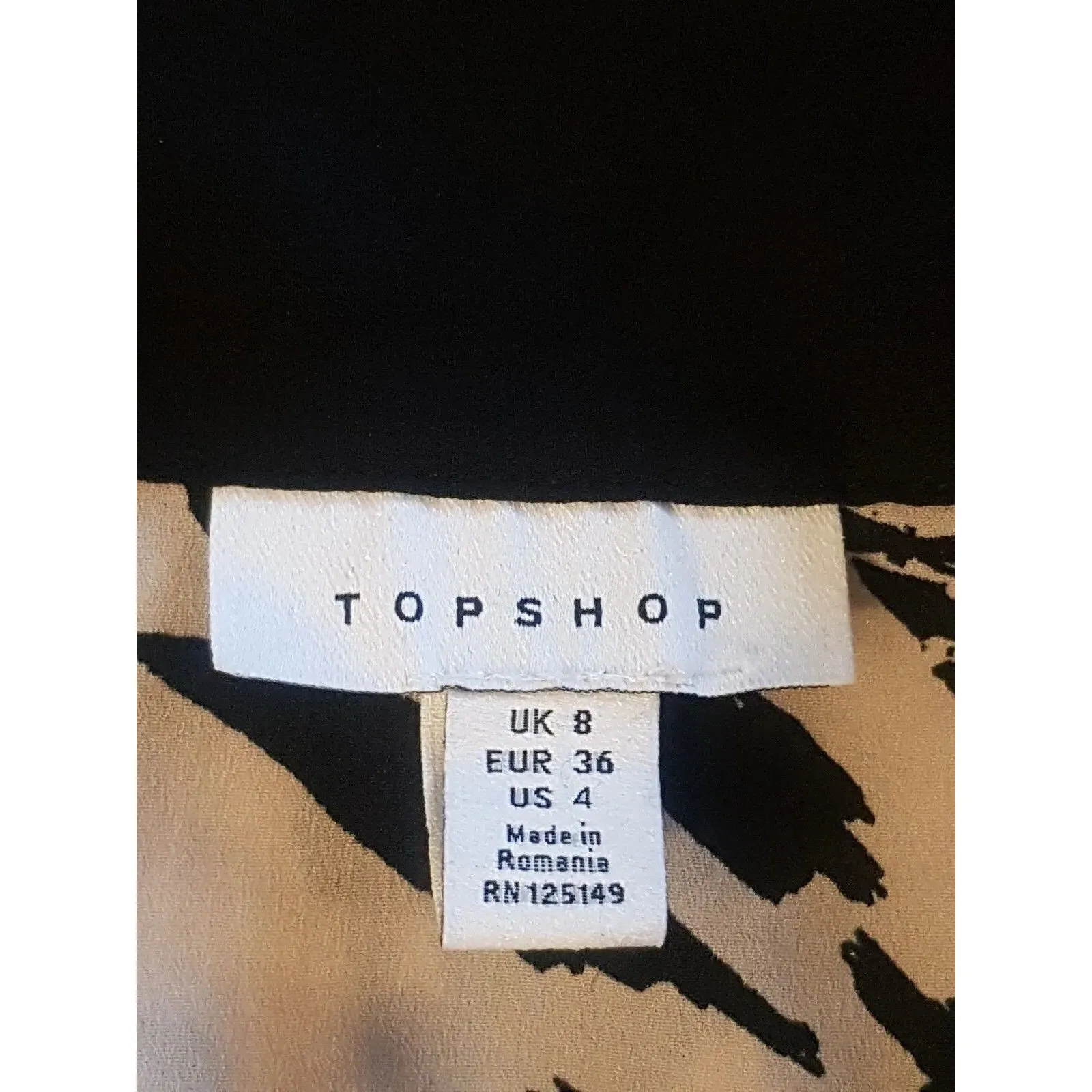TopShop Womens Dress Sz 4 Midi Safari Vibes Cocktail Night Out Neutral Earthy - Image 10