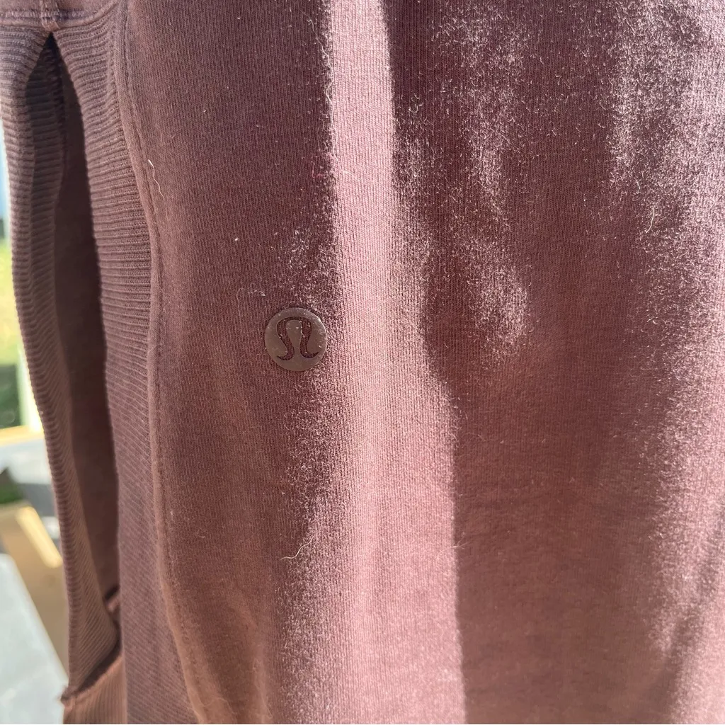 Lululemon Sleeveless Mock Neck French Terry Midi Dress in Espresso Size 2 - Image 8