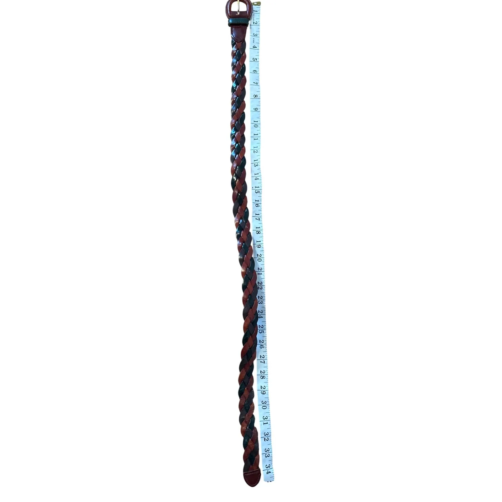 The Limited Woven Leather Belt Multi Color Braided Casual Fashion Accessory Med‎ - Image 5