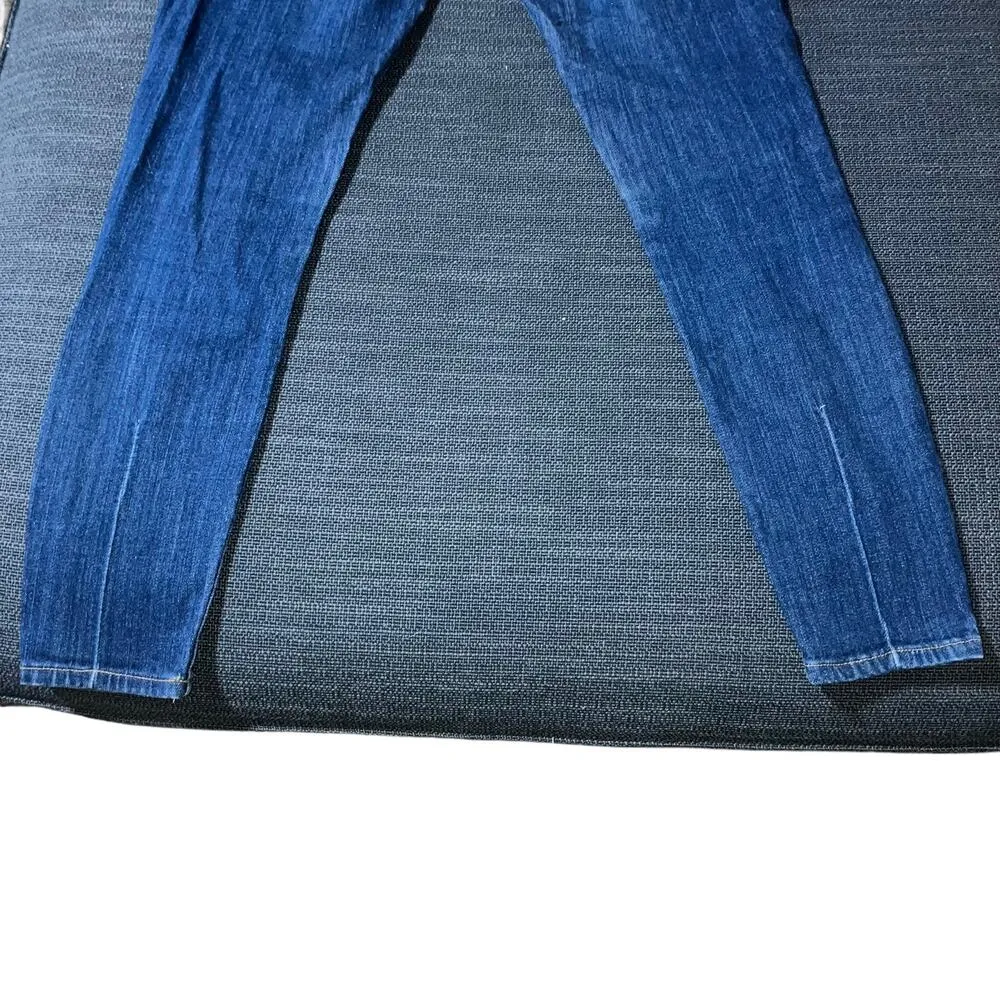 Alice+Olivia AOLA Good High Rise Exposed Button Jeans Enough Said-27 - Image 13