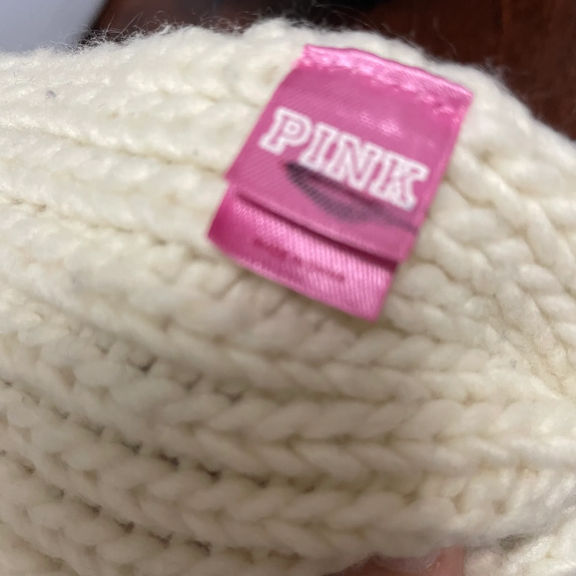 Victoria's Secret   Navy Blue and Cream Grand Lodge College Patch Scarf - Image 6