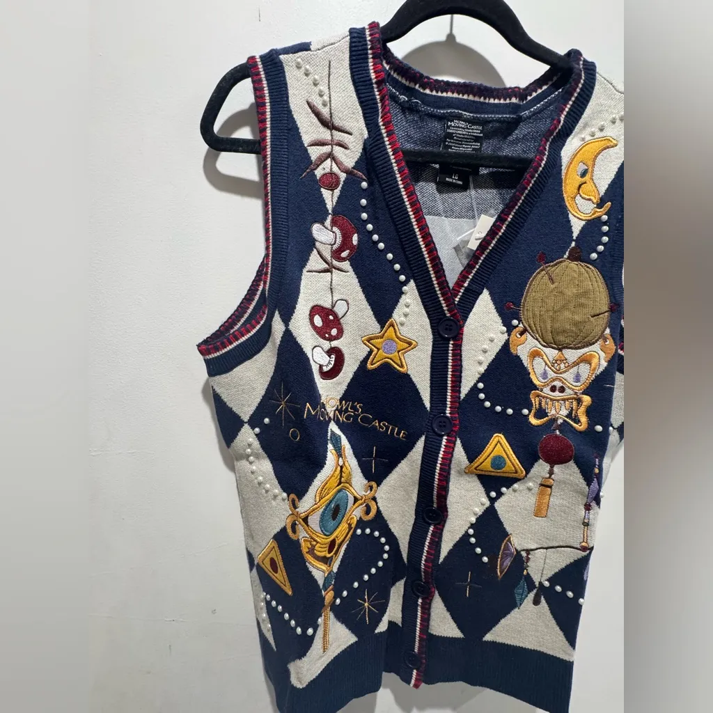 Studio Ghibli Howl's Moving Castle Women's Sweater Vest - Image 4