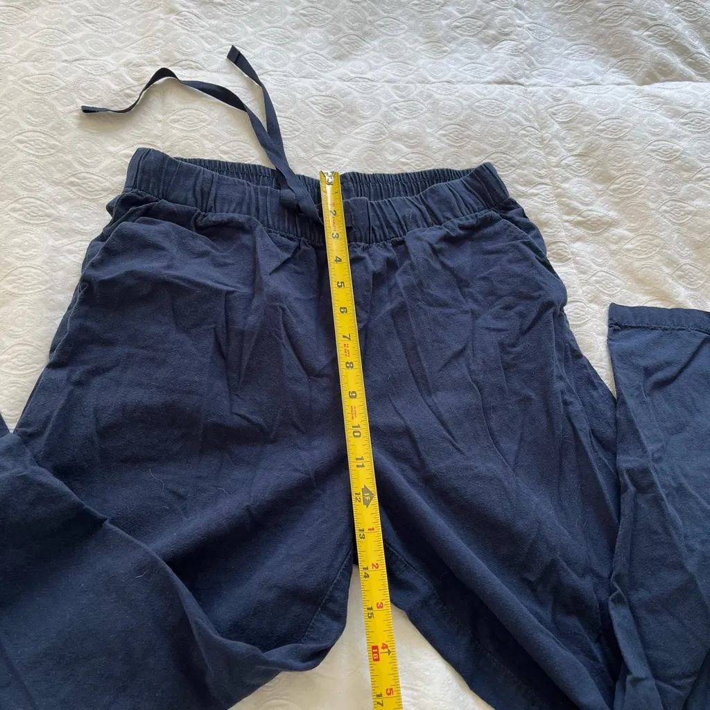 Uniqlo Cotton Navy Blue Pants - Image 5