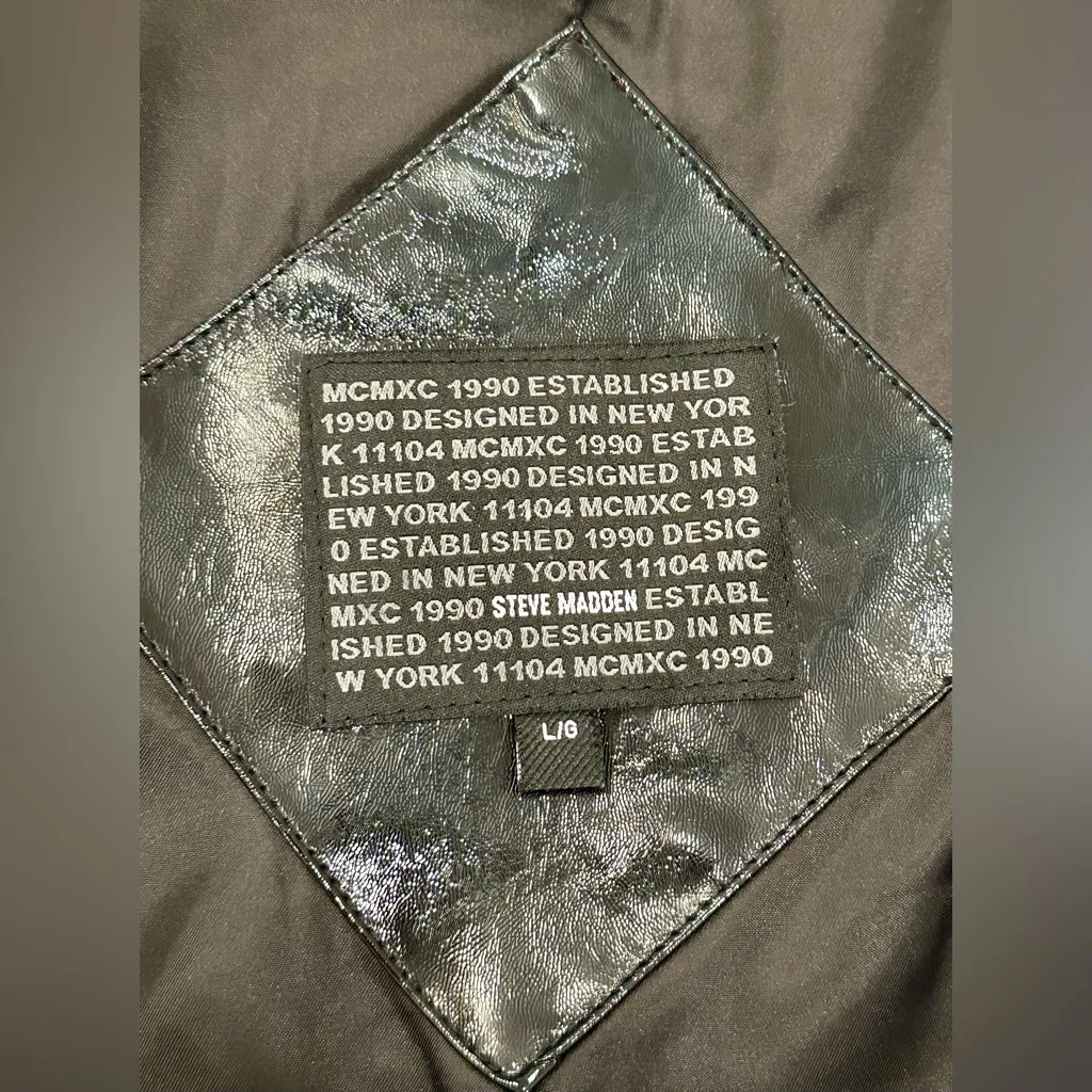 Women’s Steve Madden Black & White Plaid Belted Coat - Image 10