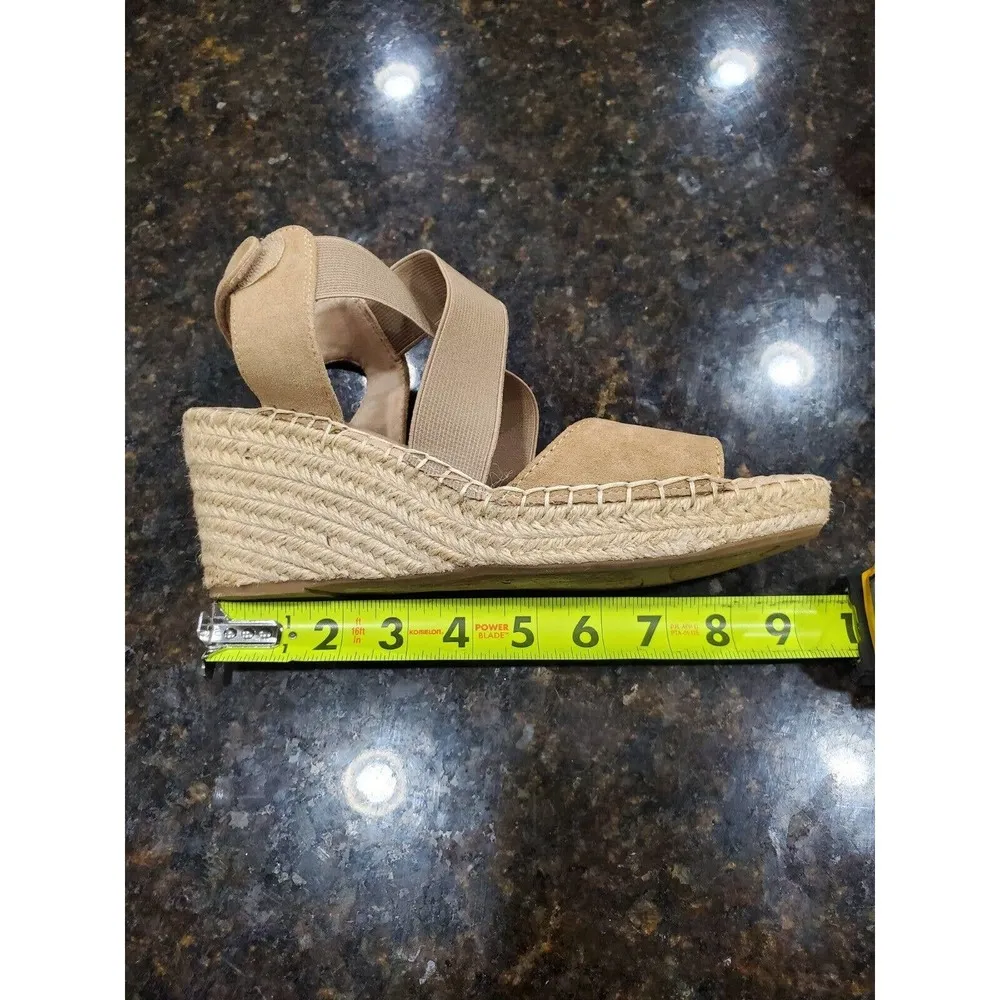 Sonoma Beige Women Suede Leather Flip -Flops Open Toe Casual Sandals Size 9.5 - Image 9