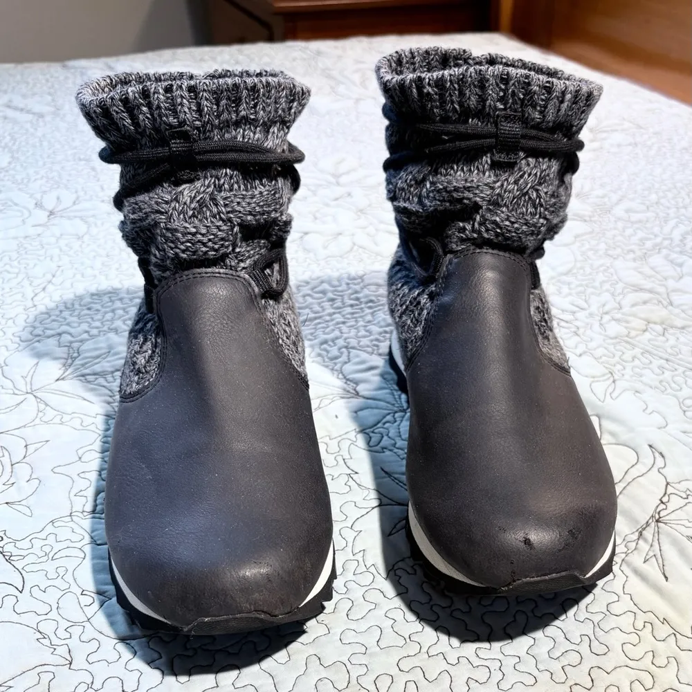 MERRELL Women Alpine Pull On Knit Sweater Outdoor Winter Boots Steel Gray ~9🧡 - Image 11