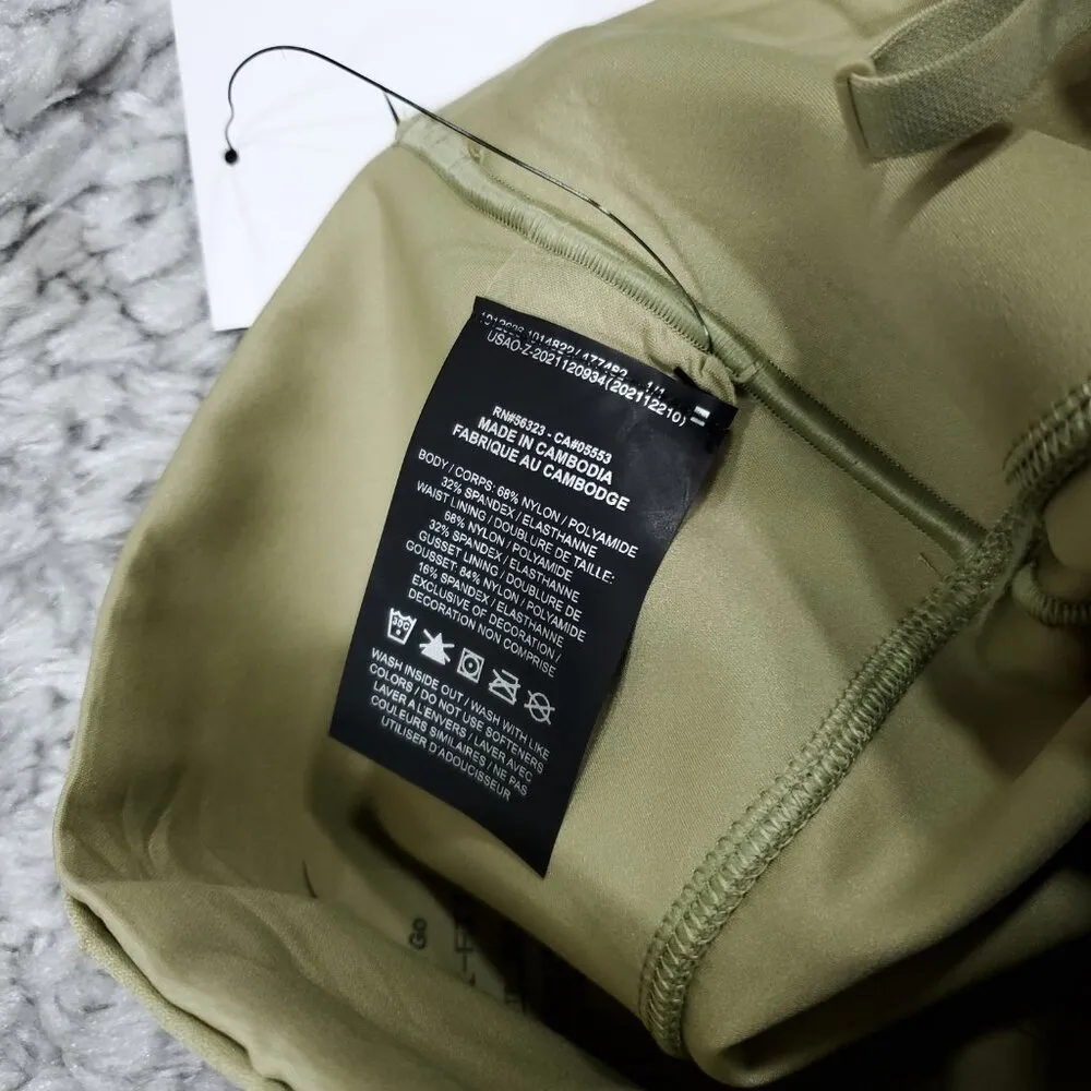 Nike Go Firm Support High Rise 7/8 Leggings Pockets Infinalock Green Size XS - Image 8