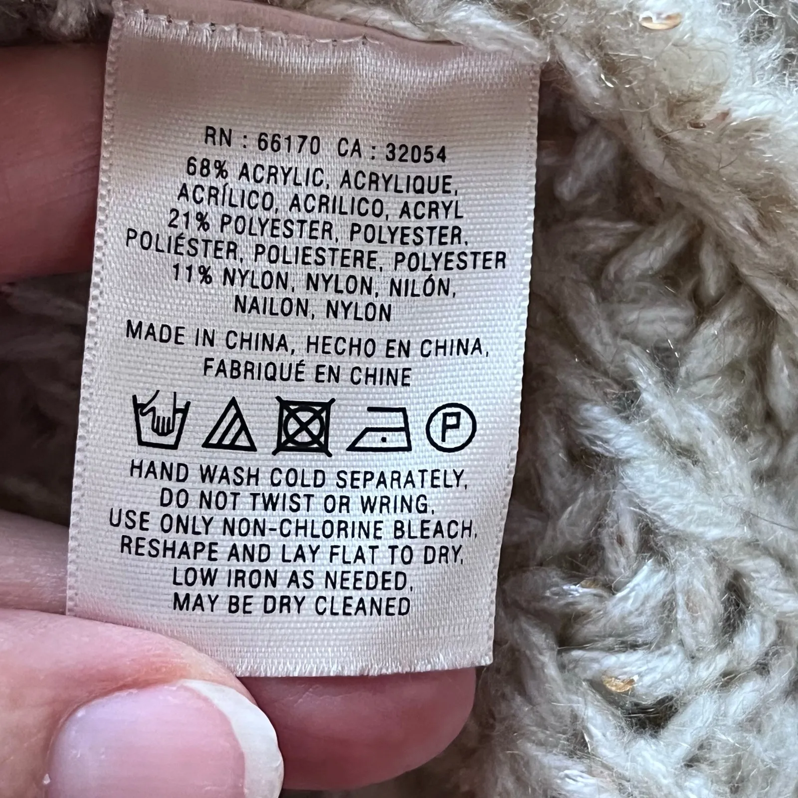 Anthropologie Knitted & Knotted Women's Chunky Knit Beige Sweater Size XXSP Tan - Image 7