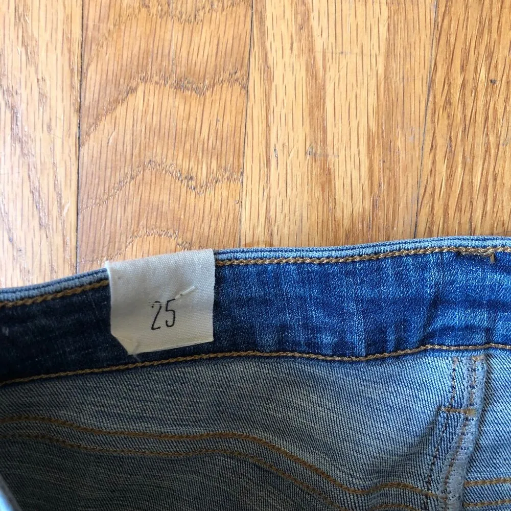 Cosmic Blue Love NWT Women's Distressed Skinny Jean Color Montana Size 25 - Image 7