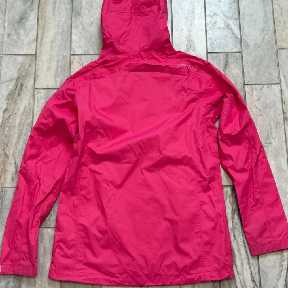 Vineyard Vines women's XXS / girls youth XL size 18 pink raincoat - Image 3