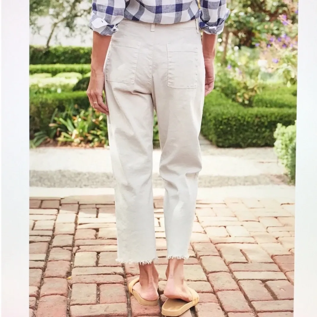 Frank & Eileen  Kinsale Performance Linen
Pant In Cement Size 6 - Image 2