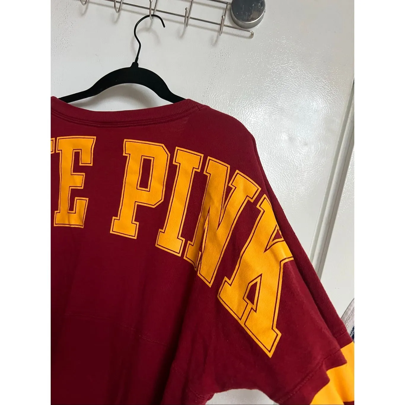 PINK By Victoria’s Secret ISU Long Sleeve Top Woman’s Size Medium Iowa State - Image 7