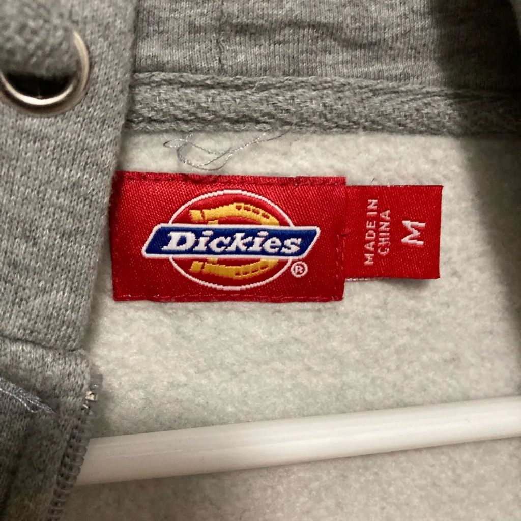 ***Rare/HTF*DickiesVintage Heather Gray Zip Up Hooded Jacket - Image 2