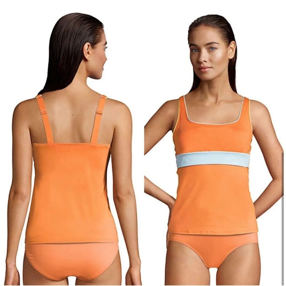 NWT Lands' End Tankini Top Padded Underwire Bathing Suit‎ Swim Lycra Size 24W - Image 2