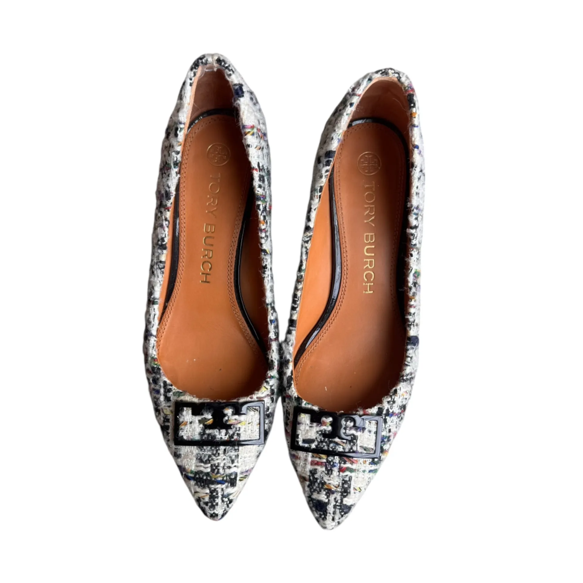 Tory Burch - Gigi Tweed Pointed-Toe Pumps Sz 8.5 - Image 4