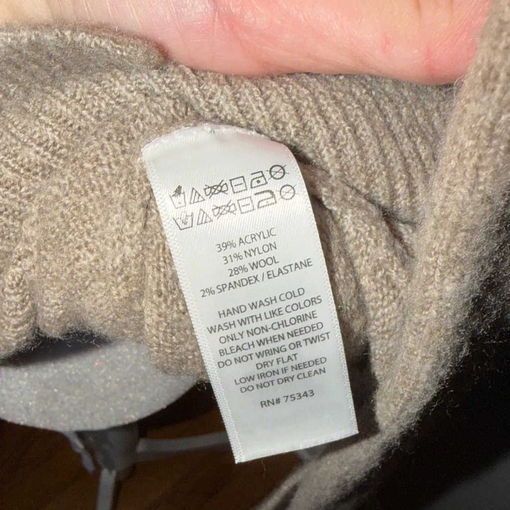 Nanette Lepore Taupe Turtleneck Sweater - Image 7