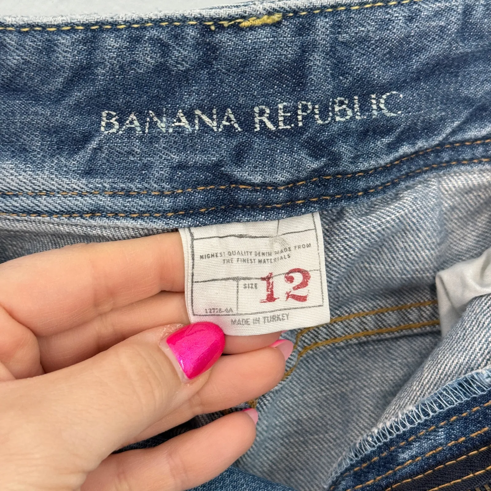 Low Rise Y2K Redline Selvedge Jeans Full Outseam Zip Fly Size 12 - Image 4