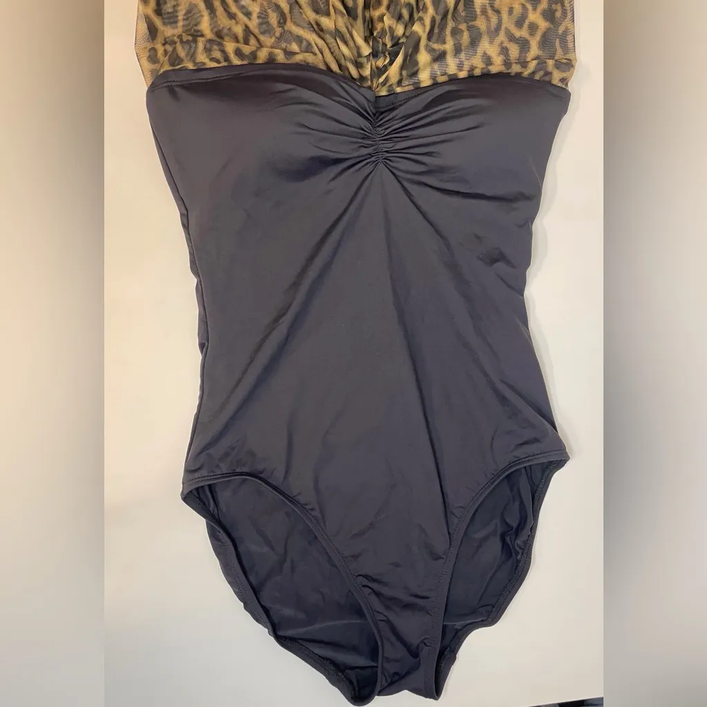 Lauren Ralph Lauren‎ NWOT Vintage Ocelot Leopard Print One-Piece Swimsuit Size 2 - Image 5