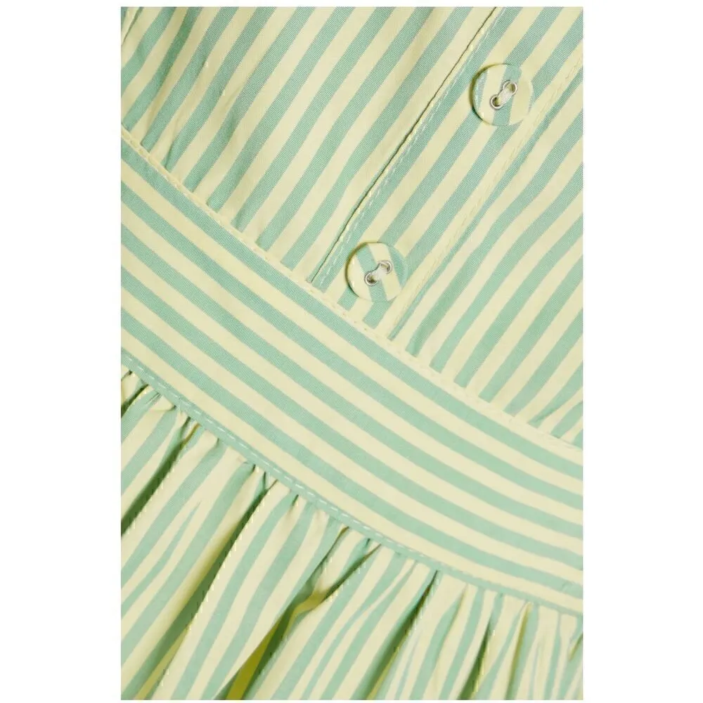 NWOT Walter Baker Sadie Gathered Striped Poplin Mini Dress - Image 4