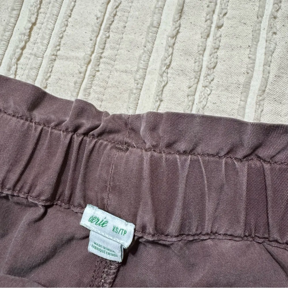 Aerie Lyocell High Waisted Elasticized Paper-bag Camp Short - Image 3