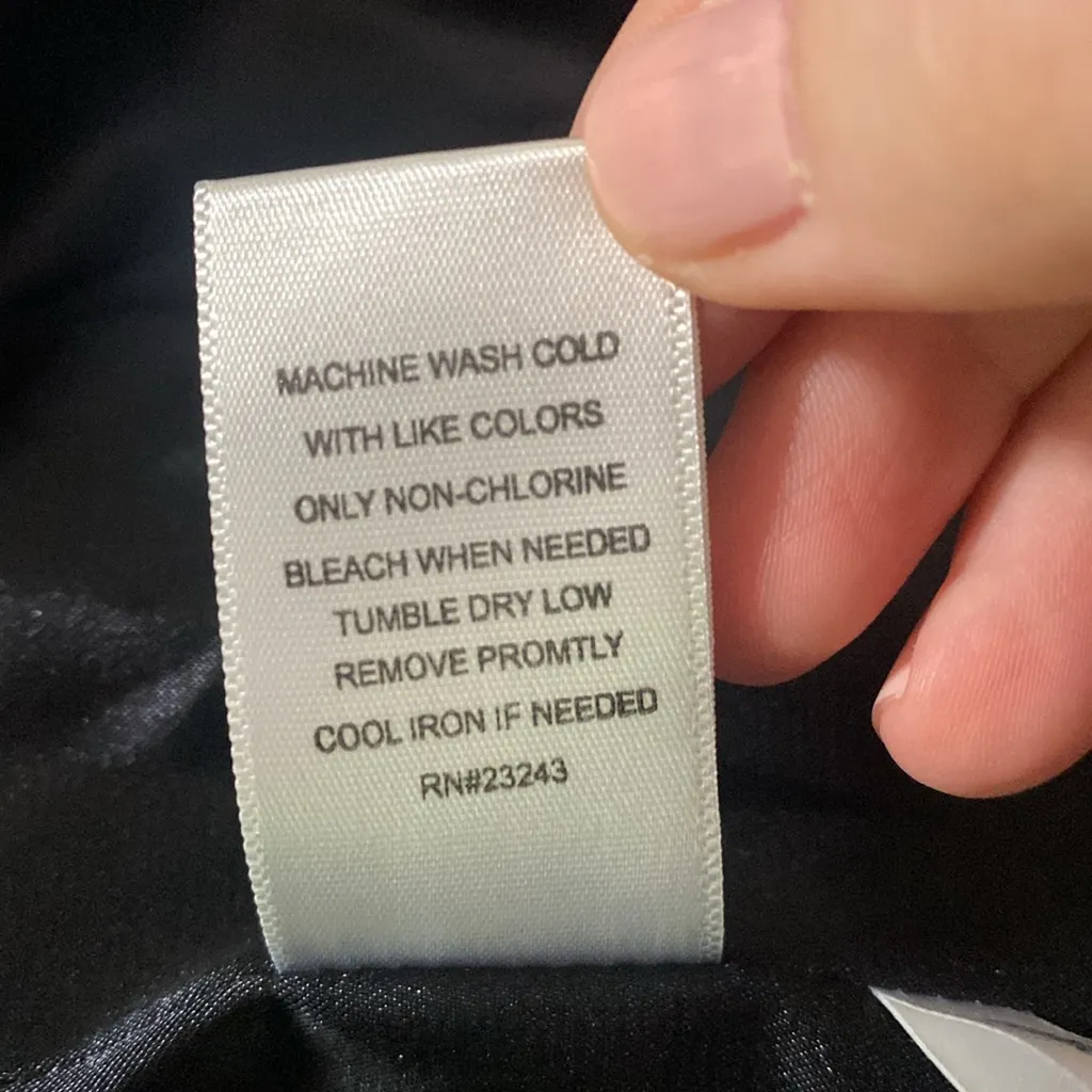 7th Avenue New York & Co denim like tweed ribbon trimmed tailored blazer size S Blue - Image 15