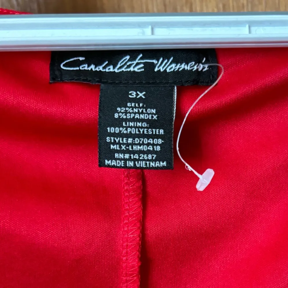Candalite women’s sparkly  red dress size 3X - Image 8