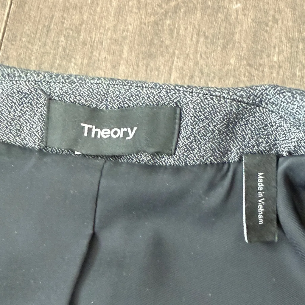 Theory Gabriele Adjunct Charcoal Blazer Size 00 - Image 2