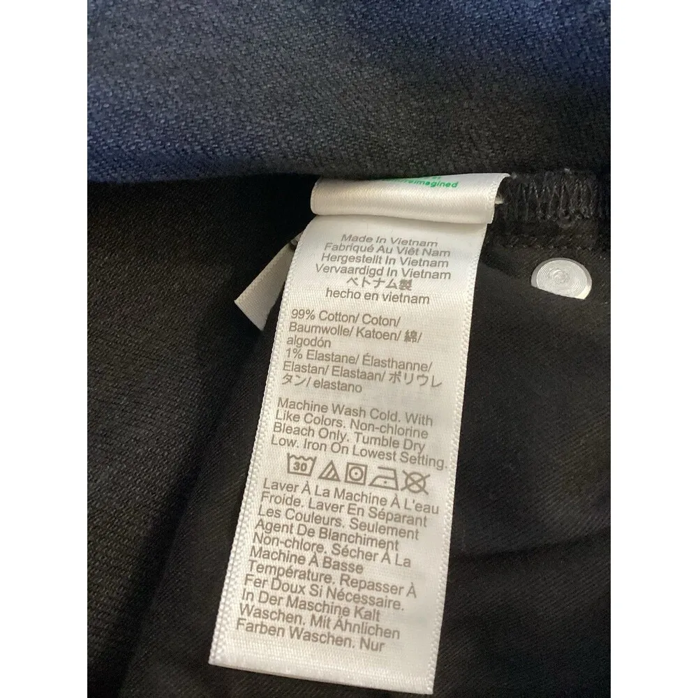 J. Crew Black Slim Straight Jeans ‘96 High Waist Comfort 33 - Image 6