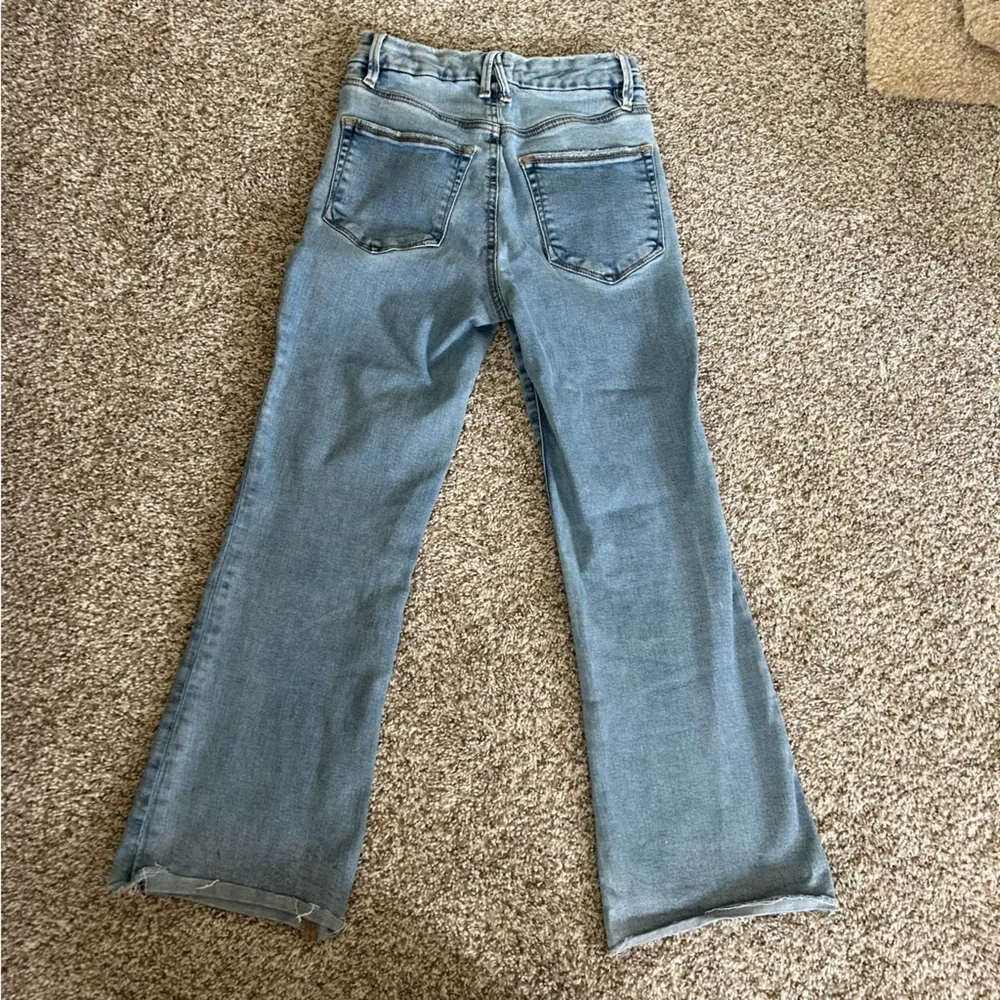 Good American Denim Boot Cut Jeans Casual Light Wash Streetwear 00 24 - Image 4