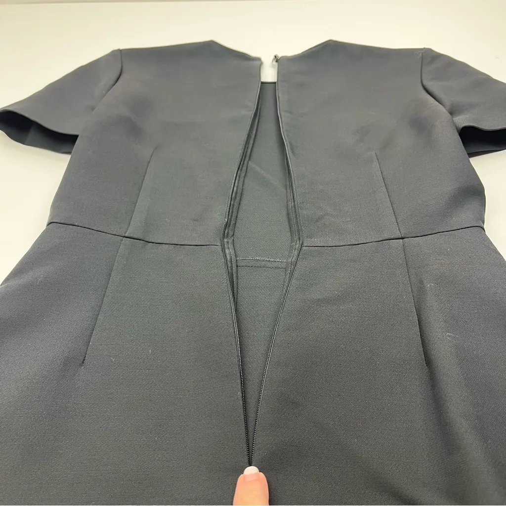 STELLA MCCARTNEY Dariana Wool Blend‎ A Line Dress Womens Size 36 US Size 2 *FLAW - Image 11