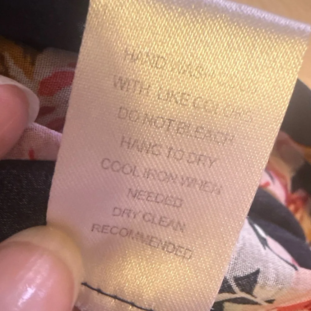 Top daniel rainn sleeveless black/flowery/ lace blouse S Button Down Floral - Image 6