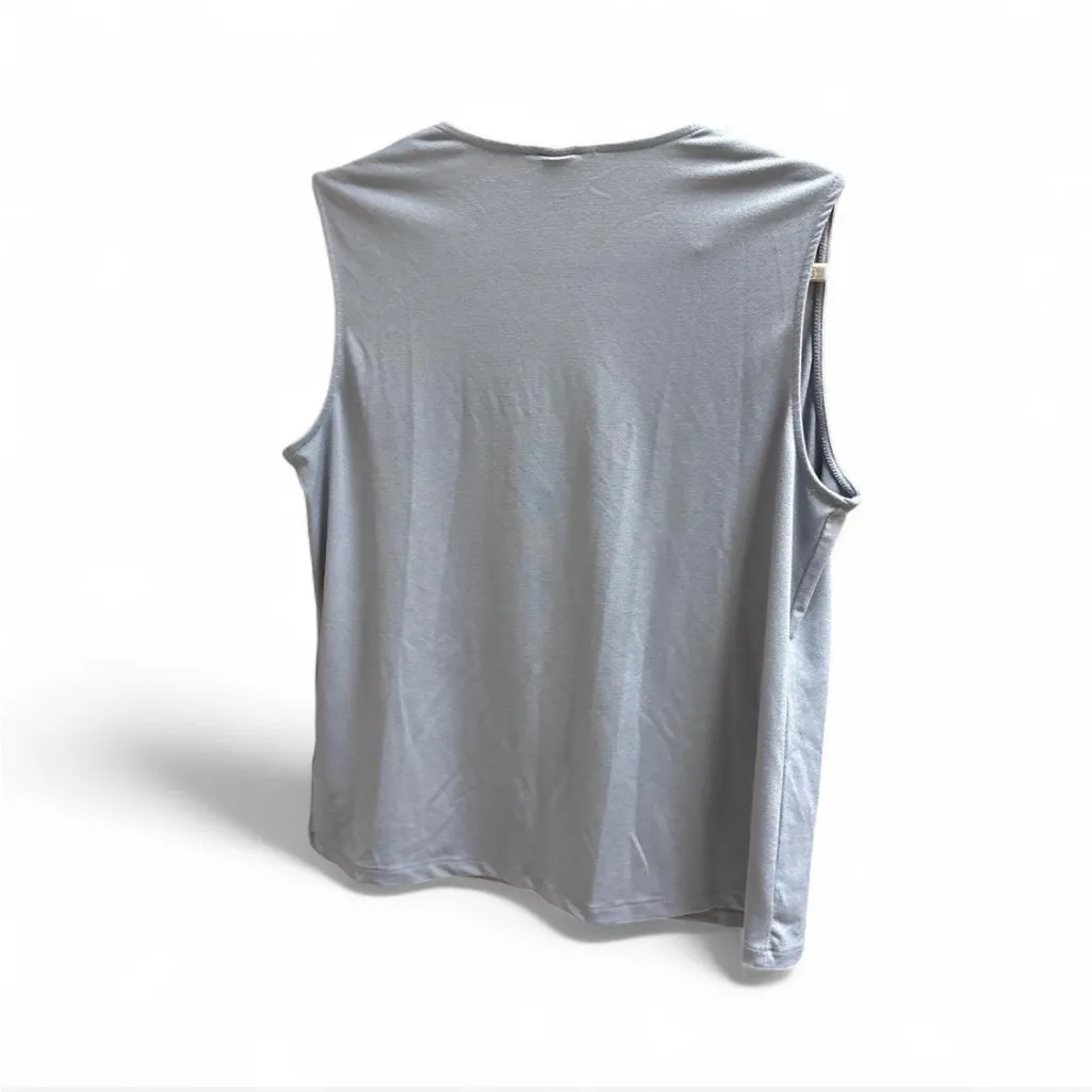 H&M Slate Gray Blue Blouse - Image 3