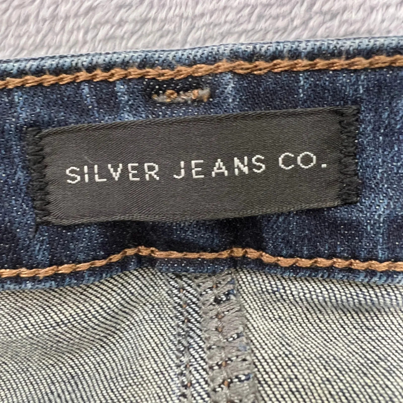 Silver Jeans Co. Most Wanted Skinny Jeans‎ Dark Wash Denim Womens Size 27x27 - Image 6