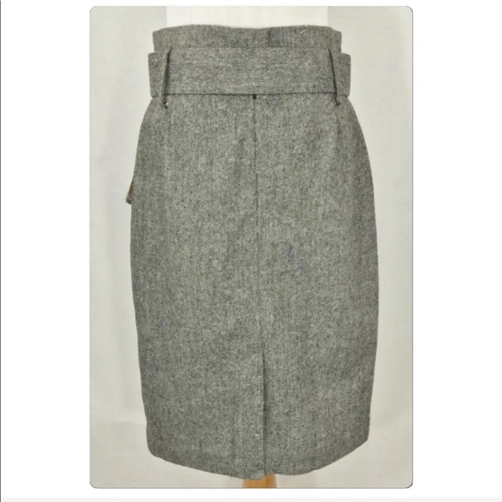 DALIA Collection Classic wool blend belted skirt 8 - Image 3