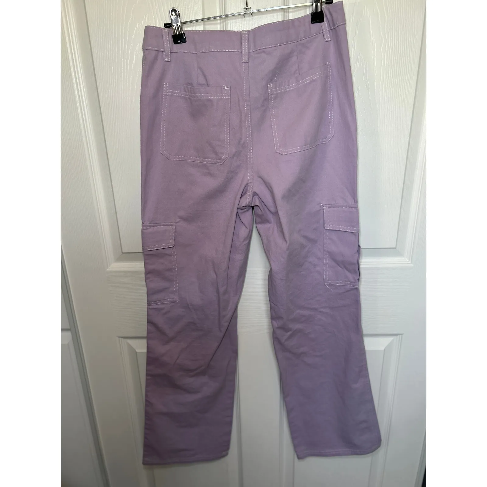 Hesperus Y2K Lavender Purple‎ Cargo Pants Women's Size M Utility Style - Image 6