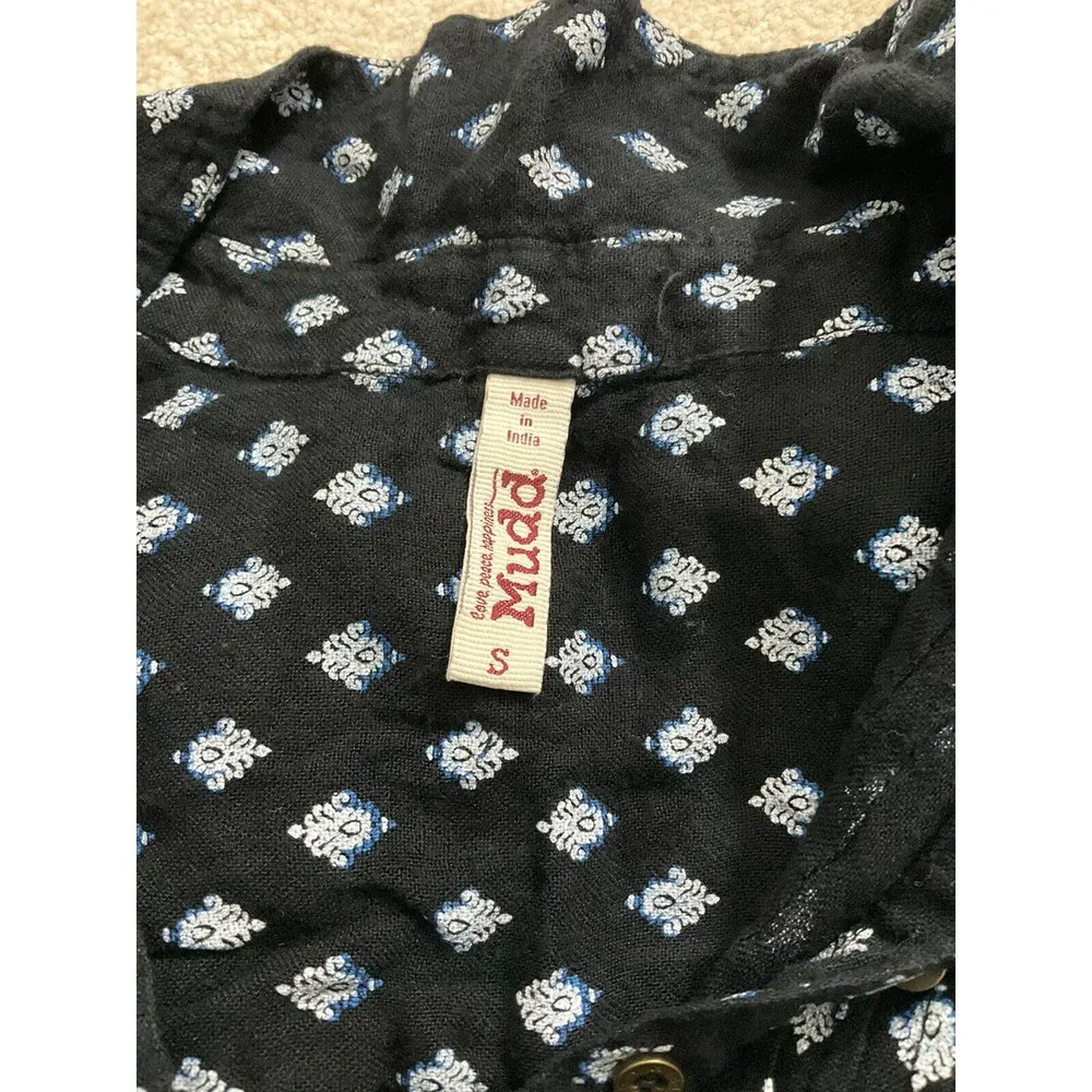 Mudd Ladies Blue Button Shirt Size Small #B2.. - Image 7